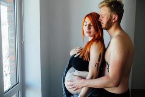 gravid par portriat foto