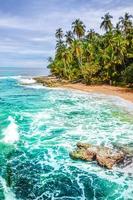 vild karibisk strand i Costa Rica - manzanillo foto