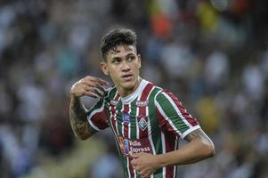 rio, Brasilien - Mars 30, 2018 - pedro spelare i match mellan fluminense och vasco förbi de semifinal carioca mästerskap i maracana stadion foto