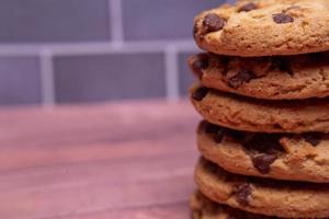 Chocolate chip cookies foto