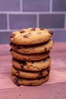 Chocolate chip cookies foto