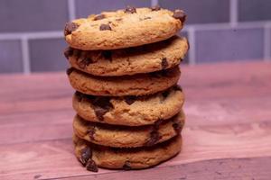 Chocolate chip cookies foto