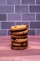 Chocolate chip cookies foto