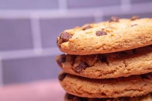 Chocolate chip cookies foto