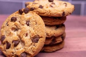 Chocolate chip cookies foto