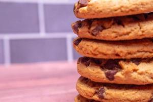 Chocolate chip cookies foto