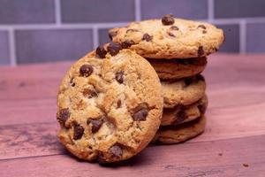 Chocolate chip cookies foto