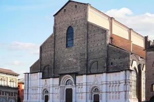 basilika av san petronio i bologna stad foto