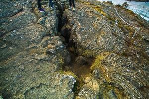 pingvellir, eller thingvellir, en webbplats av historisk och kulturell nationell parkera i sydvästlig Island, gräns mellan de norr amerikan tektoniska tallrik och de eurasian foto