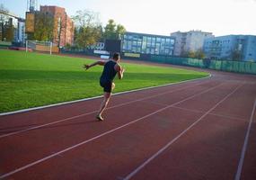 atletisk man Start foto