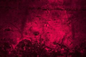 skrämmande mörk röd grunge vägg betong cement textur bakgrund foto