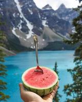 vattenmelon i bergen foto