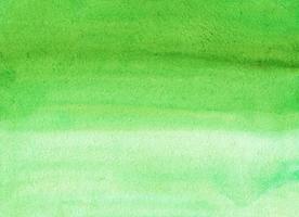 vattenfärg ljus grön ombre bakgrund textur. akvarell pastell grön lutning bakgrund. horisontell mall. foto