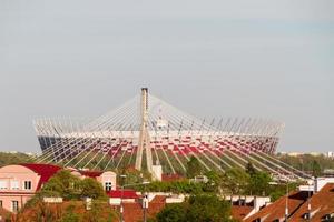 Warszawa - april 25, 2022 - ny öppen nationell stadion i Warszawa april 25 2012 i Warszawa, polen. de nationell stadion är på grund av till värd de öppning match av de uefa euro 2012. foto