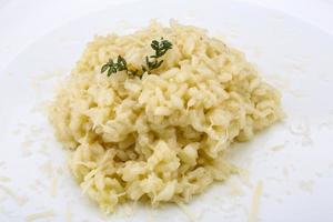 risotto på de tallrik foto