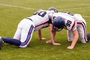 professionell amerikan fotboll spelare Träning foto