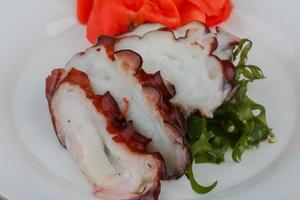 bläckfisk sashimi maträtt foto