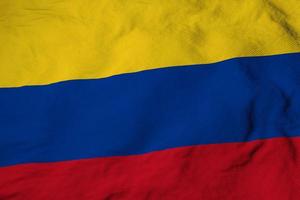vinka flagga av colombia i 3d tolkning foto