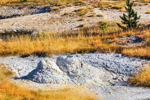 fumeroles i yellowstone nationell parkera foto