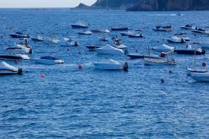 llansa små strand nära calella de palafrugell på de katalansk costa brava. foto