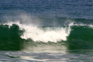 kusten av Medelhavet i norra delen av staten Israel. foto