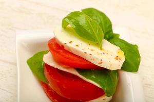 caprese sallad stänga upp se foto