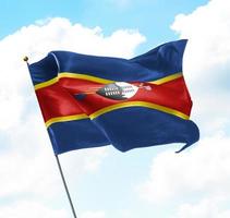 swazilands flagga foto