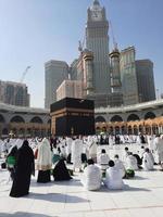 mecka, saudi Arabien, sep 2022 - skön inuti se av masjid al haram, mecka. foto