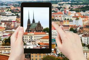 Foto av katedral av st Peter och paul i brno