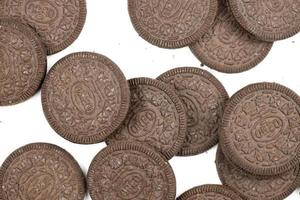 kharkiv, ukraina - februari 14, 2021 oreo tunnar Krispig småkakor. de varumärke oreo är ägd förbi amerikan företag mondelez internationell foto