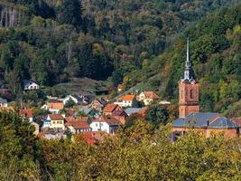 skön se av höst färgrik vosges bergen foto