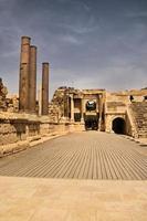 en se av de gammal roman stad av beit shean i Israel foto