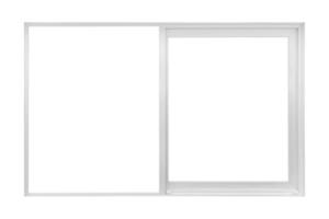 verklig modern hus fönster ram isolerat på vit bakgrund foto