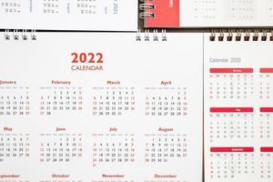 2022 kalender sida bakgrund företag planera utnämning möte begrepp foto