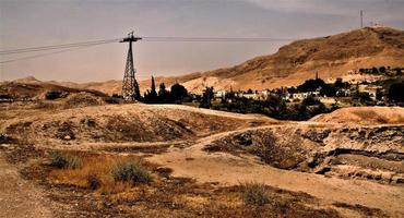 en se av de gammal stad av jericho i Israel foto