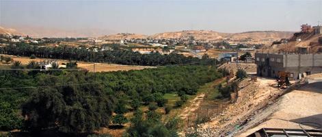 en se av de gammal stad av jericho i Israel foto