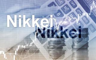 de nikkei 225 stock medel index. finansiell företag ekonomisk begrepp. foto
