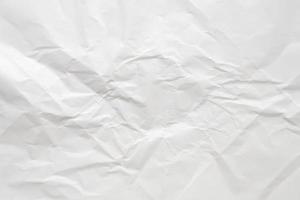 vit skrynkliga och skrynkligt papper textur bakgrund foto