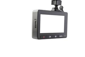 bil cCTV kamera video inspelare isolerat på vit bakgrund foto