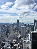 en panorama- se av ny york stad i de USA foto