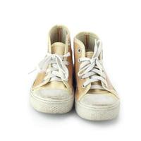 unge skor isolera på vit foto
