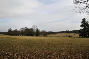 en se av de shropshire landsbygden på attingham nära shrewsbury. foto