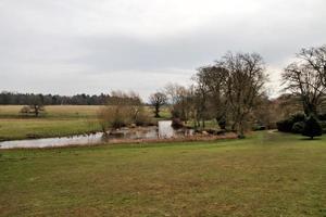 en se av de shropshire landsbygden på attingham nära shrewsbury. foto