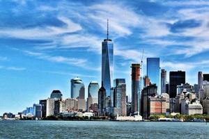 en panorama- se av ny york stad i de USA foto
