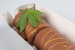 cannabis sötsaker, kex rulla med thc foto