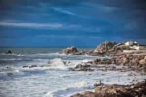 västra portugalhavets kust nära porto foto