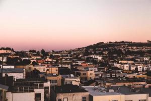 San Francisco vid solnedgången foto