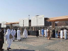 medina, saudi Arabien, okt 2022 - de slätter av uhud och montera uhud i medina, saudi arabien. foto