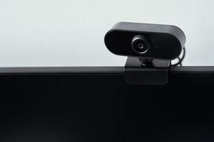 extern webb kamera på en dator övervaka foto