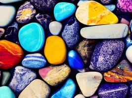 färgglada stenar bakgrund foto